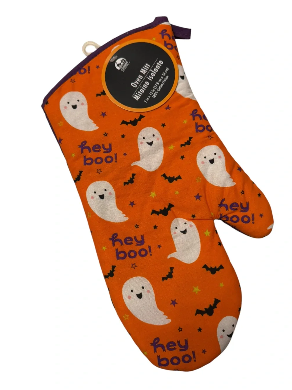 Halloween Ghost Kitchen Towels & Oven Mitt Set NWT
